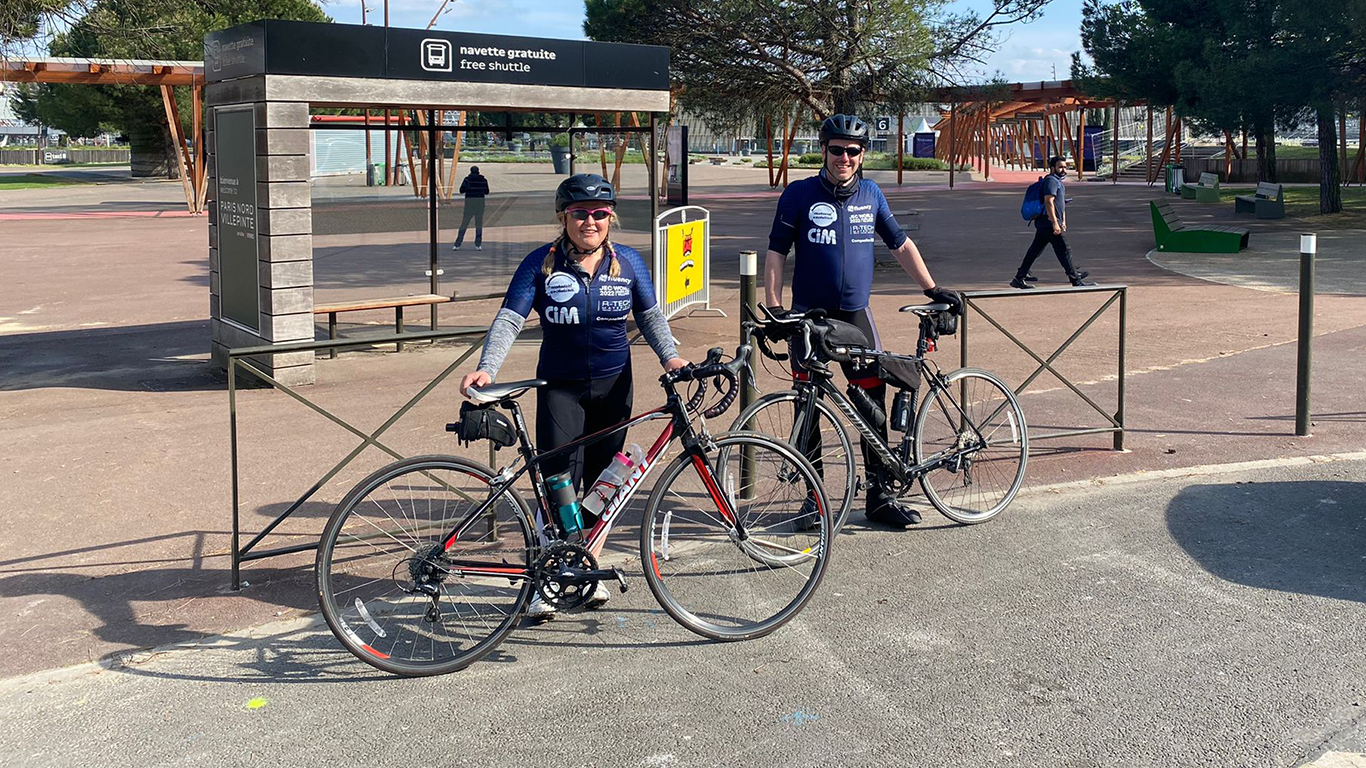 Gemma Smith and Geraint Havard Complete the Great Composites Ride to JEC
